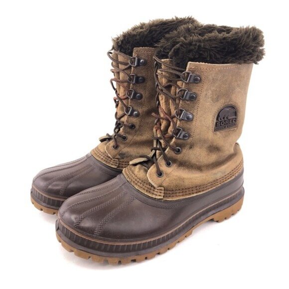 Sorel Brown Leather Waterproof Winter Snow Boots 8 main image 11